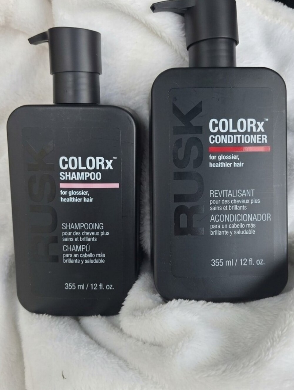 NWT RUSK COLORx Shampoo & Conditioner Duo Set 12 oz Each